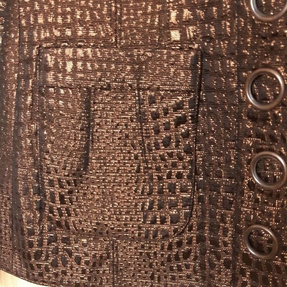 Anthracite Brown Metallic Blazer. 2 - Picture 4 of 6